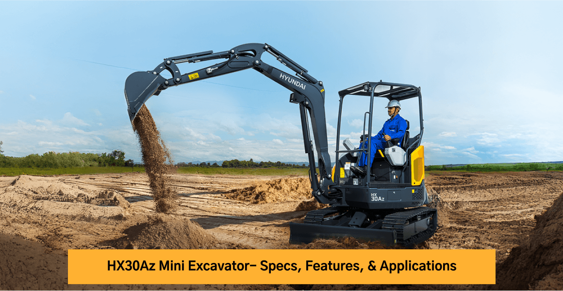 Hyundai HX30Az Mini Excavator- Specs, Features, & Applications