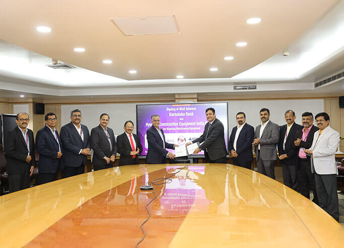 Karnataka Bank and Hyundai CE India collaborate for financing machineries/equipment