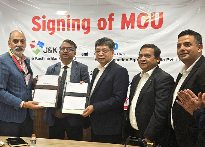 J&K Bank and HD Construction Equipment India Partner to Accelerate Infrastructure Financing