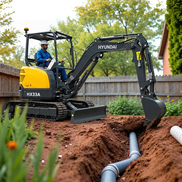 HX33A excavator suited for Pipeline Trenching